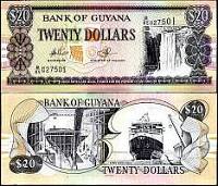 20 guyanských dolárov Guyana 2009, P30e UNC - Kliknutím na obrázok zatvorte -